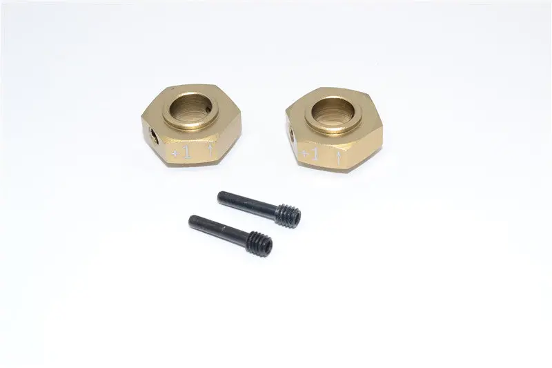 Axial Yeti Xl Monster Buggy Aluminum Hex Adapter (+1Mm Thickness) - 2 Pcs Set Titanium 1