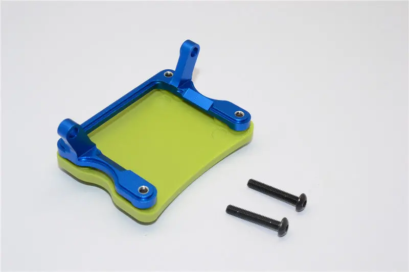 Axial Yeti Xl Monster Buggy Aluminum + Plastic Rear Axle Protector Mount (Middle) - 1 Set Blue 1