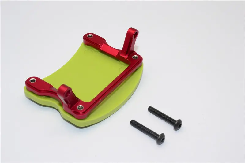 Axial Yeti Xl Monster Buggy Aluminum + Plastic Rear Axle Protector Mount (Middle) - 1 Set Red 1