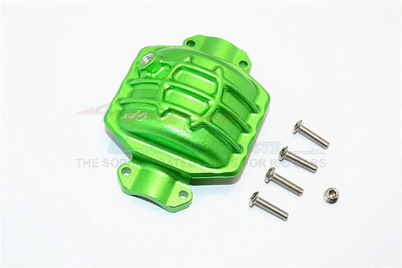 Axial Yeti Xl Monster Buggy Aluminum Rear Axle Cover - 1Pc Set Green 1