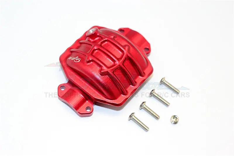 Axial Yeti Xl Monster Buggy Aluminum Rear Axle Cover - 1Pc Set Red 1