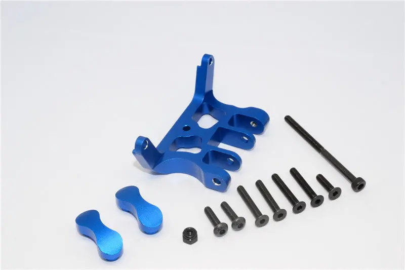 Axial Yeti Xl Monster Buggy Aluminum Rear Axle Truss - 1 Set Blue 1