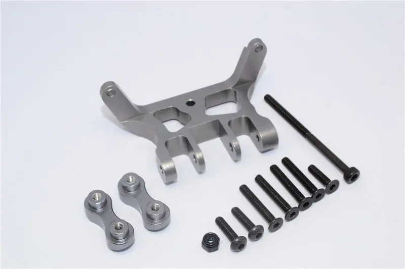 Axial Yeti Xl Monster Buggy Aluminum Rear Axle Truss - 1 Set Gray Silver 1