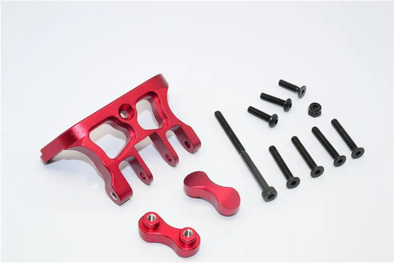 Axial Yeti Xl Monster Buggy Aluminum Rear Axle Truss - 1 Set Red 1