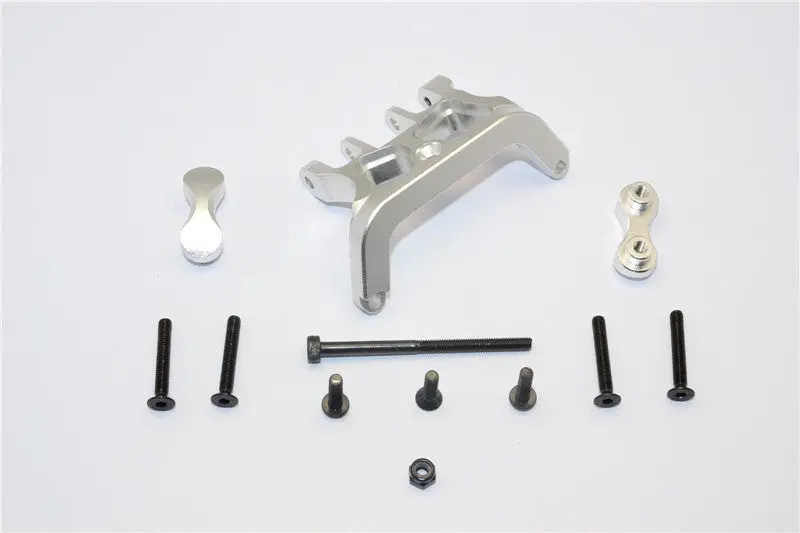 Axial Yeti Xl Monster Buggy Aluminum Rear Axle Truss - 1 Set Silver 1