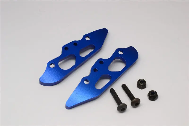 Axial Yeti Xl Monster Buggy Aluminum Rear Damper Mount - 2Pcs Set Blue 1