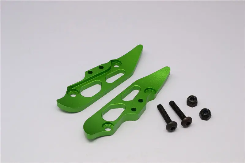 Axial Yeti Xl Monster Buggy Aluminum Rear Damper Mount - 2Pcs Set Green 1