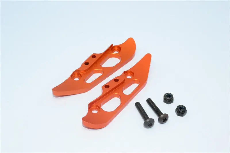 Axial Yeti Xl Monster Buggy Aluminum Rear Damper Mount - 2Pcs Set Orange 1