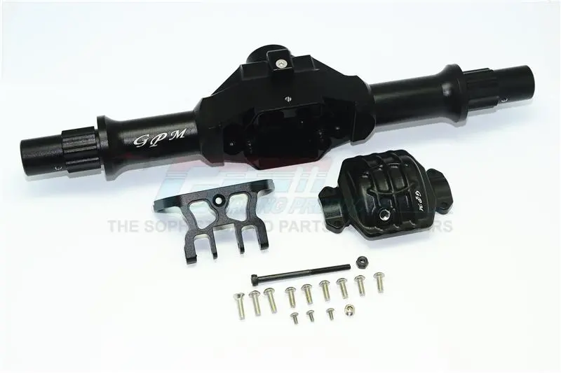 Axial Yeti Xl Monster Buggy Aluminum Rear Gear Box (With Cover) - 1 Set Black 1