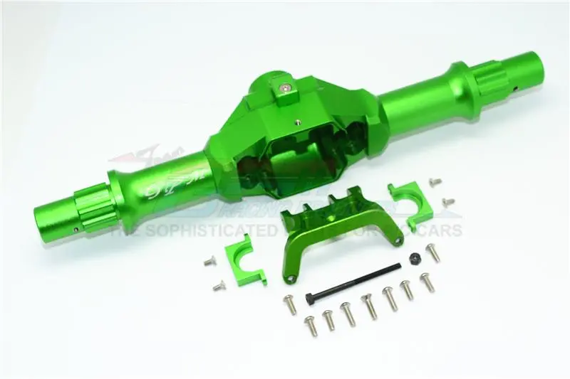Axial Yeti Xl Monster Buggy Aluminum Rear Gear Box (Without Cover) - 1 Set Green 1