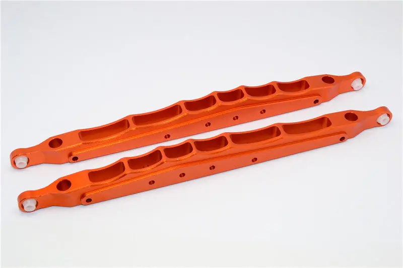 Axial Yeti Xl Monster Buggy Aluminum Rear Lower Chassis Link Parts - 1 Pr Set Orange 1