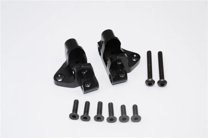 Axial Yeti Xl Monster Buggy Aluminum Rear Lower Chassis Link Parts Mount - 1Pr Set Black 1