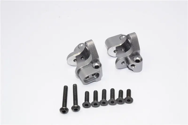 Axial Yeti Xl Monster Buggy Aluminum Rear Lower Chassis Link Parts Mount - 1Pr Set Gray Silver 1