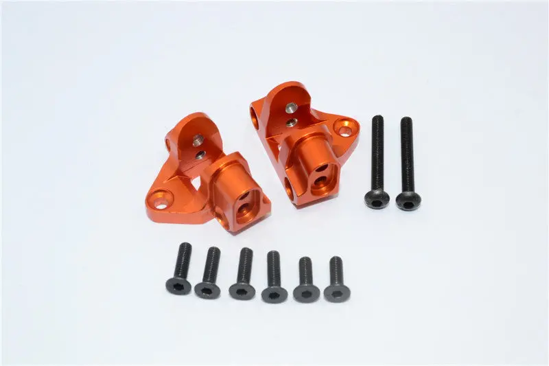 Axial Yeti Xl Monster Buggy Aluminum Rear Lower Chassis Link Parts Mount - 1Pr Set Orange 1