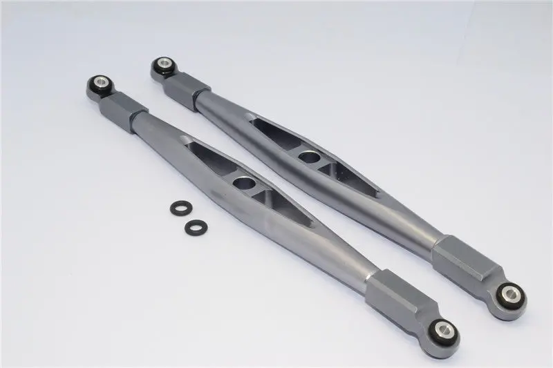 Axial Yeti Xl Monster Buggy Aluminum Rear Upper Chassis Link Parts - 1Pr Gray Silver 1
