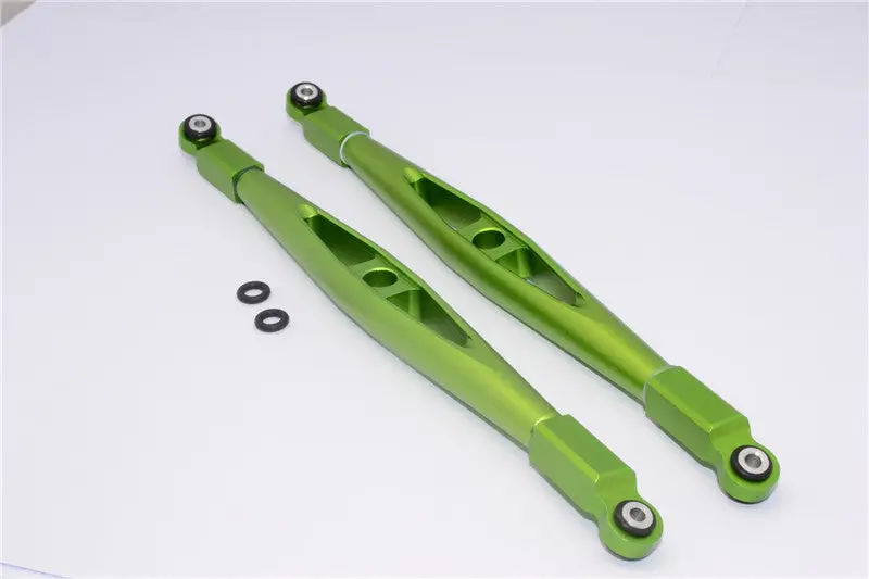 Axial Yeti Xl Monster Buggy Aluminum Rear Upper Chassis Link Parts - 1Pr Green 1