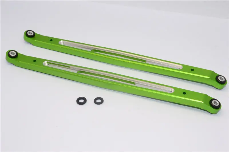 Axial Yeti Xl Monster Buggy Aluminum Rear Upper Chassis Link Parts - 1Pr Green 1