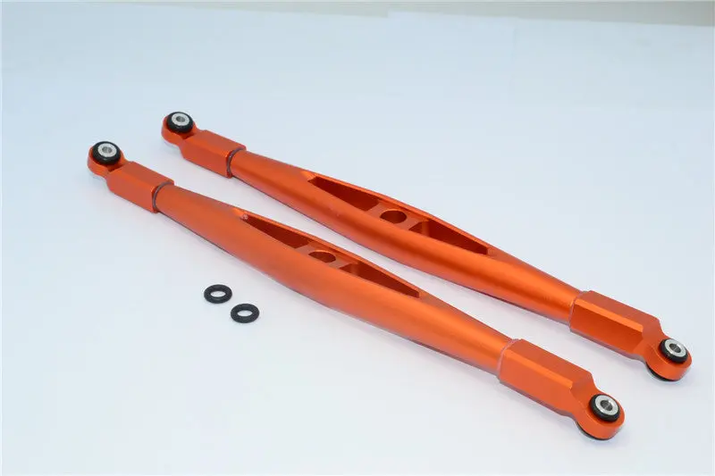 Axial Yeti Xl Monster Buggy Aluminum Rear Upper Chassis Link Parts - 1Pr Orange 1