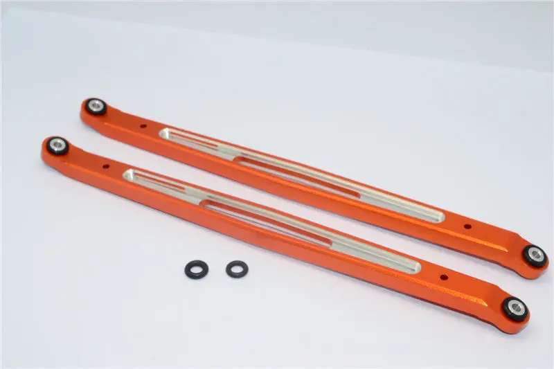 Axial Yeti Xl Monster Buggy Aluminum Rear Upper Chassis Link Parts - 1Pr Orange 1