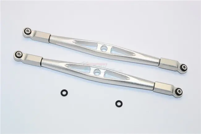 Axial Yeti Xl Monster Buggy Aluminum Rear Upper Chassis Link Parts - 1Pr Silver 1