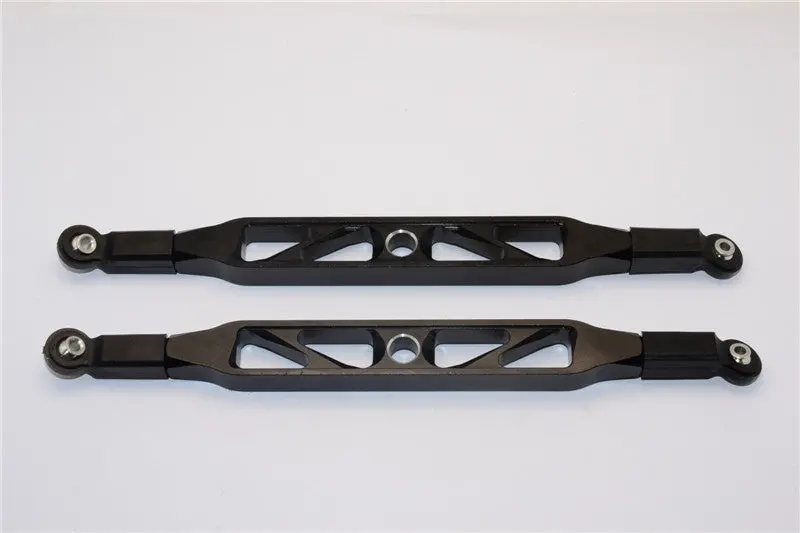 Axial Yeti Xl Monster Buggy Aluminum Rear Upper Chassis Link Parts With Plastic Ends - 1Pr Black 1