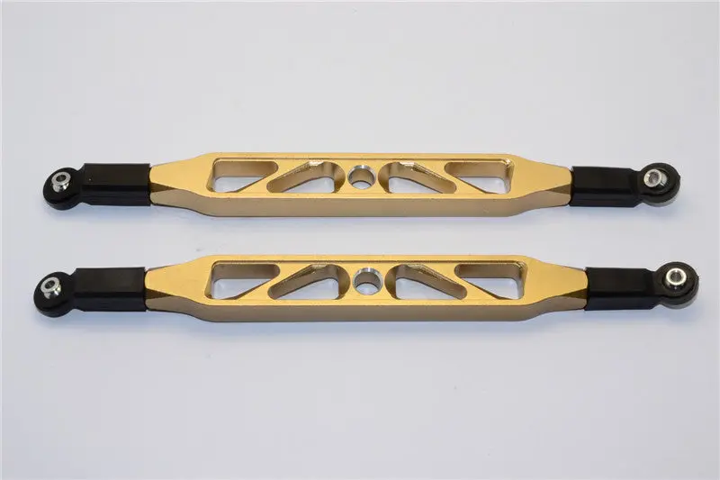 Axial Yeti Xl Monster Buggy Aluminum Rear Upper Chassis Link Parts With Plastic Ends - 1Pr Titanium 1