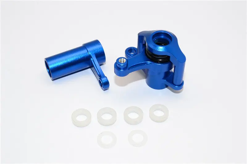 Axial Yeti Xl Monster Buggy Aluminum Steering Assembly - 1 Set Blue 1