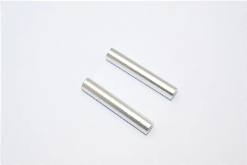 Axial Yeti Xl Monster Buggy Aluminum Steering Post - 1Pr Set Silver 1