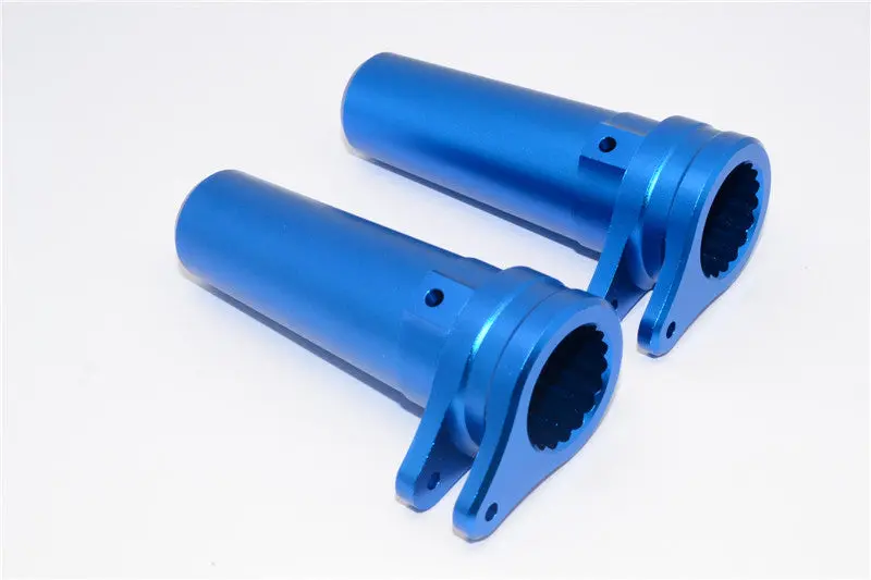 Axial Yeti Xl Monster Buggy Aluminum Straight Axle Adapter - 1Pr Blue 1