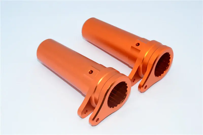 Axial Yeti Xl Monster Buggy Aluminum Straight Axle Adapter - 1Pr Orange 1