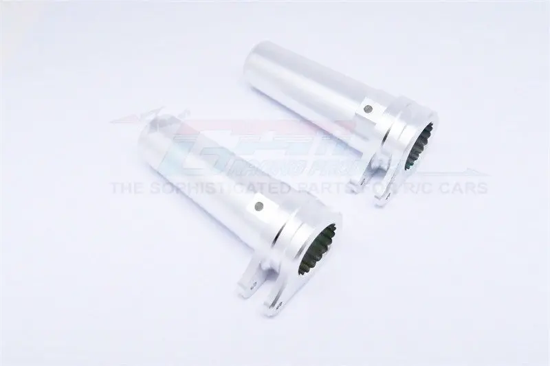 Axial Yeti Xl Monster Buggy Aluminum Straight Axle Adapter - 1Pr Silver 1