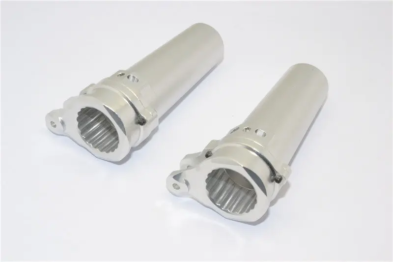 Axial Yeti Xl Monster Buggy Aluminum Straight Axle Adapter - 1Pr Silver 1