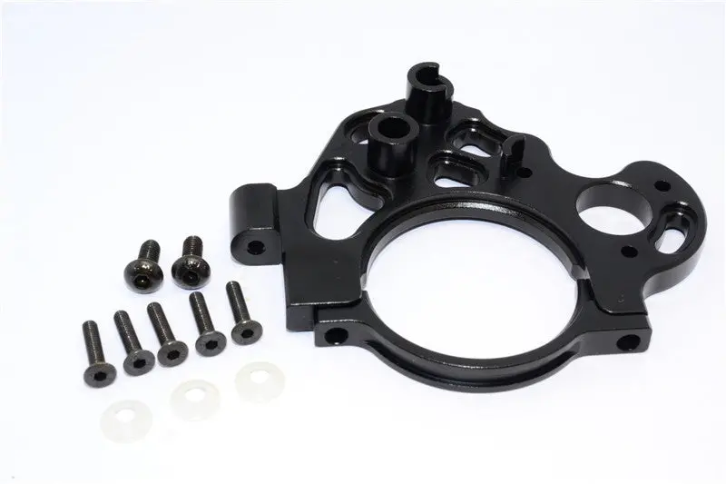 Axial Yeti Xl Monster Buggy Aluminum Transmission Motor Mount - 2 Pcs Set Black 1