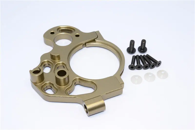 Axial Yeti Xl Monster Buggy Aluminum Transmission Motor Mount - 2 Pcs Set Titanium 1