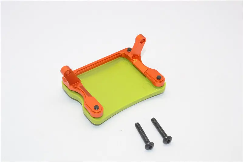 Axial Yeti Xl Monster Buggy Aluminum+Plastic Rear Axle Protector Mount - 1 Set Orange 1