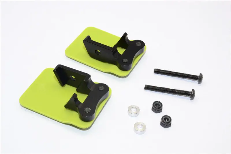 Axial Yeti Xl Monster Buggy Aluminum+Plastic Rear Axle Protector Mount (L&R) - 2Pcs Set Black 1