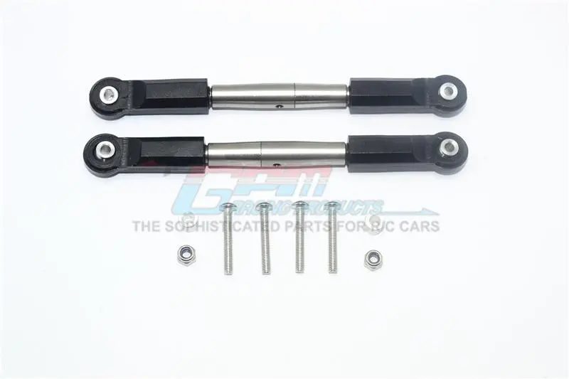 Axial Yeti Xl Monster Buggy Stainless Steel Front Upper Tie Rod With Plastic Ball Ends - 1Pr Set Original Color 1