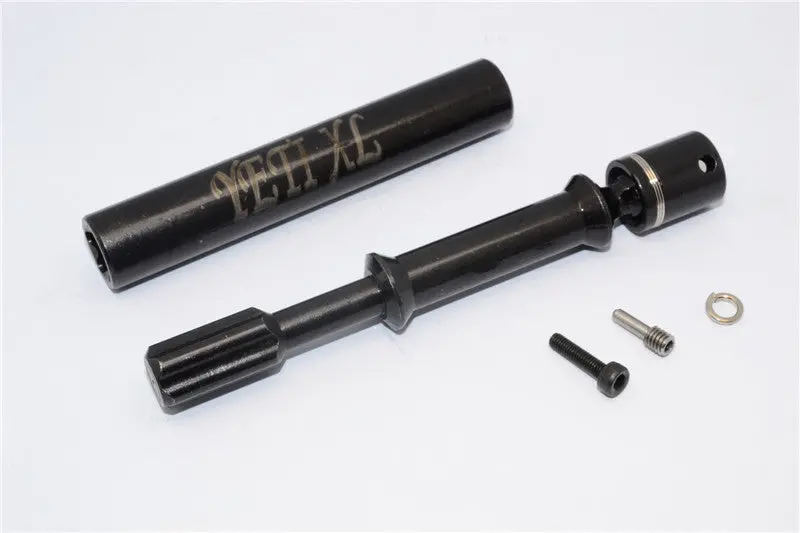Axial Yeti Xl Monster Buggy Steel #45 Rear Drive Shaft - 1Pc Set Black 1