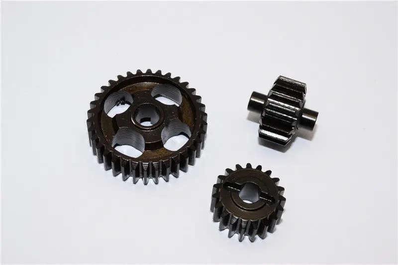 Axial Yeti Xl Monster Buggy Steel Transmission Gears - 3Pcs Black 1