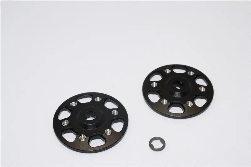 Axial Yeti & Yeti Xl Aluminum Spur Gear Adapter - 2Pcs Set Black 1