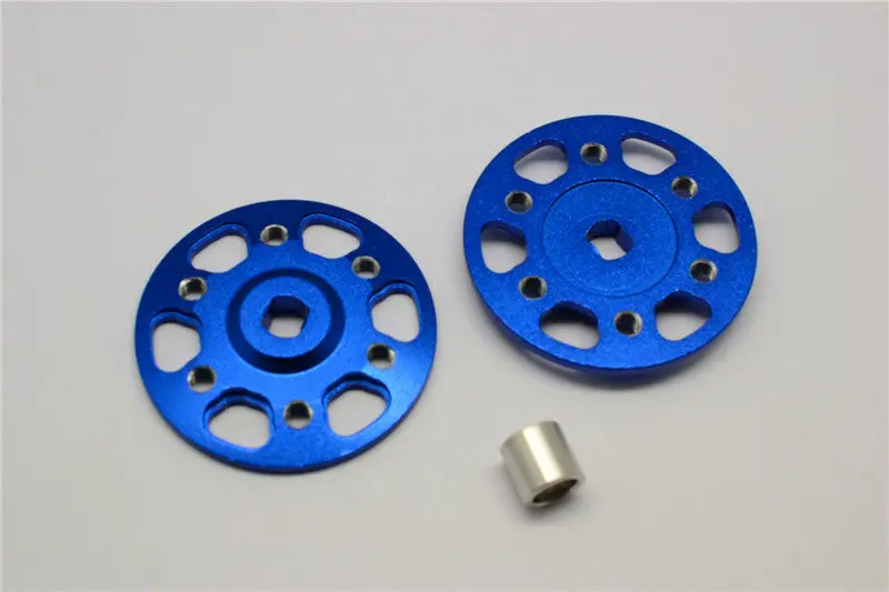 Axial Yeti & Yeti Xl Aluminum Spur Gear Adapter - 2Pcs Set Blue 1