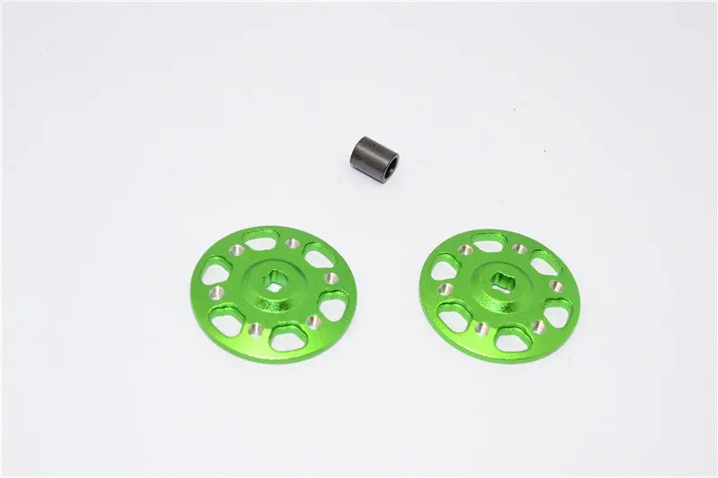 Axial Yeti & Yeti Xl Aluminum Spur Gear Adapter - 2Pcs Set Green 1