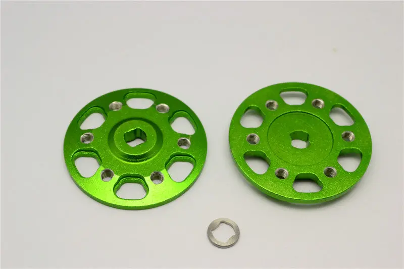 Axial Yeti & Yeti Xl Aluminum Spur Gear Adapter - 2Pcs Set Green 1