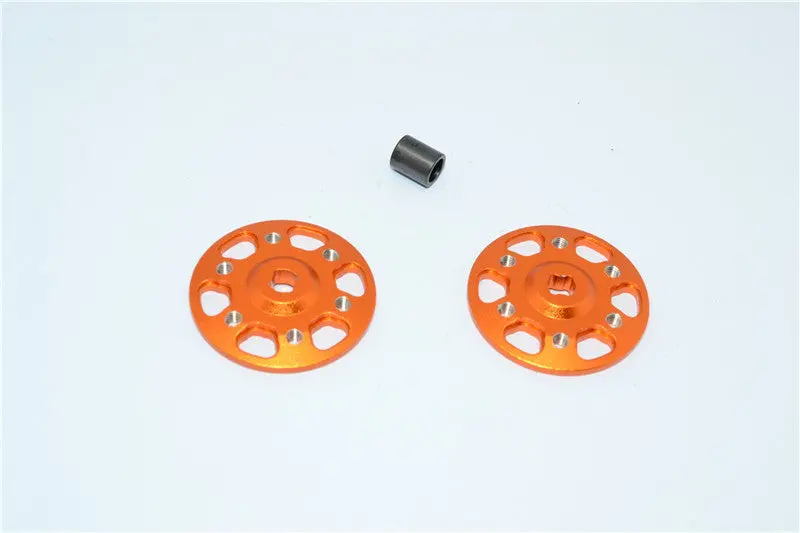 Axial Yeti & Yeti Xl Aluminum Spur Gear Adapter - 2Pcs Set Orange 1