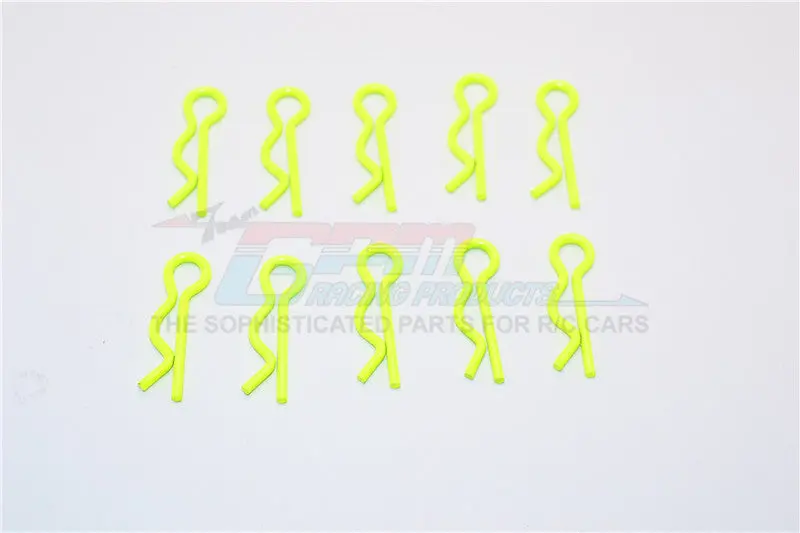 Big Flu Bodu Clip Set - 10Pcs Yellow 1