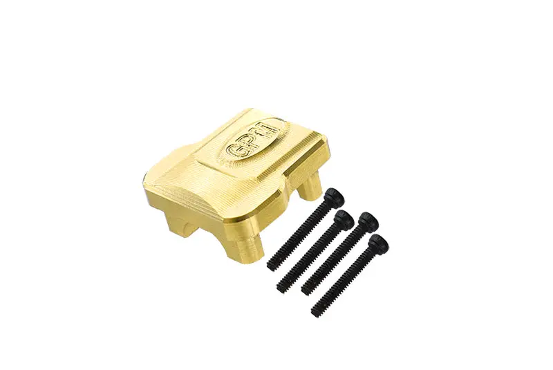 Brass Front Or Rear Axle Cover For Traxxas 1:18 Trx4m Ford Bronco Crawler 97074-1 / Trx4m Land Rover Defender 97054-1 / Trx4m K10 High Trail Crawler 97064-1 Upgrades 1