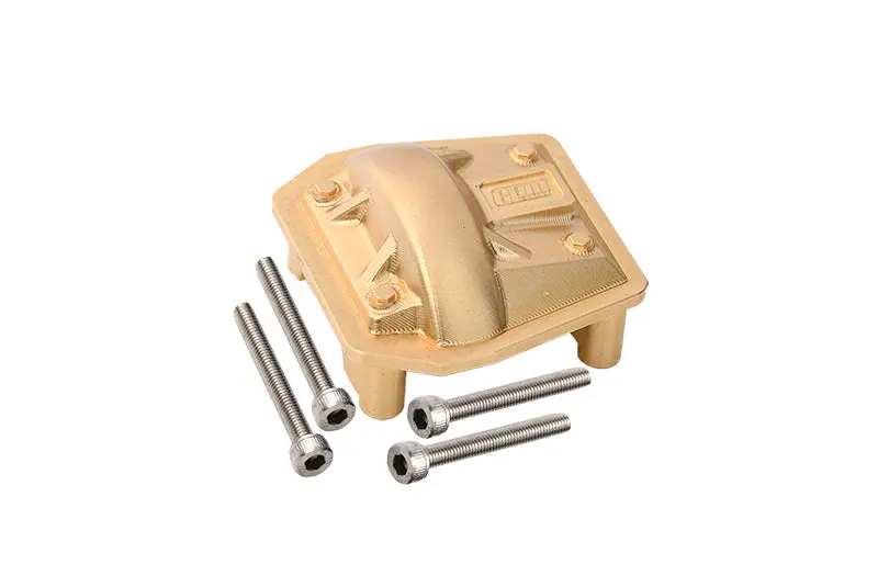 Brass Front Or Rear Gearbox Cover For Axial 1/6 Scx6 Jeep Jlu Wrangler Axi05000 - 5Pc Set 1