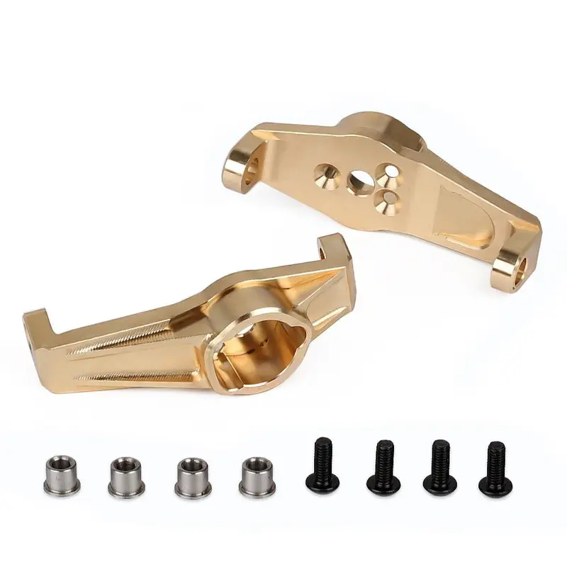 Brass Heavy Counterweight Front Caster Blocks Portal Drive For Rc Crawler Traxxas Trx4 Trx-4 8232 Upgrade Parts - 2Pc Set 1