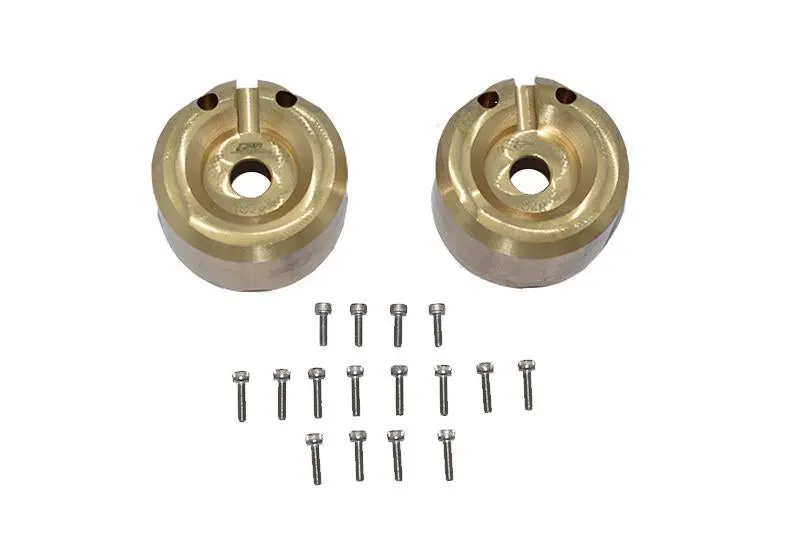 Brass Outer Portal Drive Housing (Front Or Rear) "Heavy Edition" For Traxxas 1:10 Rc Crawler Trx-4 / Trx-6 - 2Pc Set 1