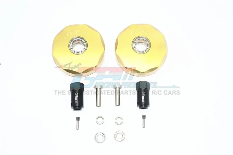Brass Pendulum Wheel Knuckle Axle Weight +23Mm Hex For Traxxas Trx-4 Mercedes-Benz G500 (82096-4) - 12Pc Set 1